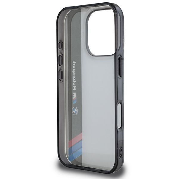 Other Phone Accessory BMW BMW Motosport IML Vertical Stripe iPhone 16 Pro Case - Gray