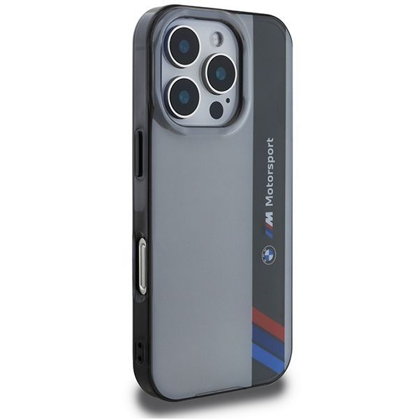 Other Phone Accessory BMW BMW Motosport IML Vertical Stripe iPhone 16 Pro Case - Gray