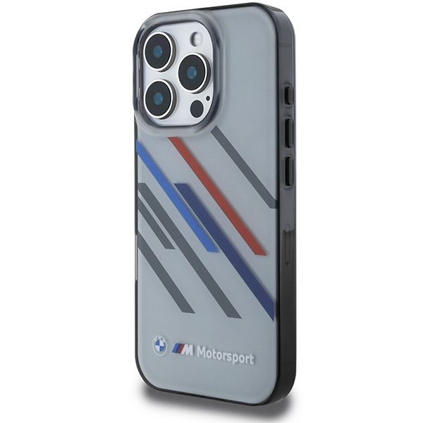 Muu telefoni lisavarustus BMW BMW Motosport IML Random Stripes iPhone 16 Pro Max Case - Gray