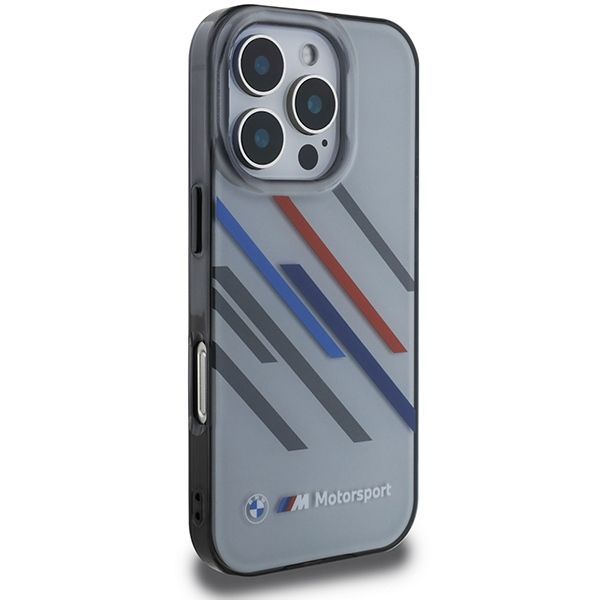 Muu telefoni lisavarustus BMW BMW Motosport IML Random Stripes iPhone 16 Pro Max Case - Gray