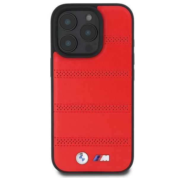 Muu telefoni lisavarustus BMW BMW M Perforated And Stitched Line MagSafe case for iPhone 16 Pro - red