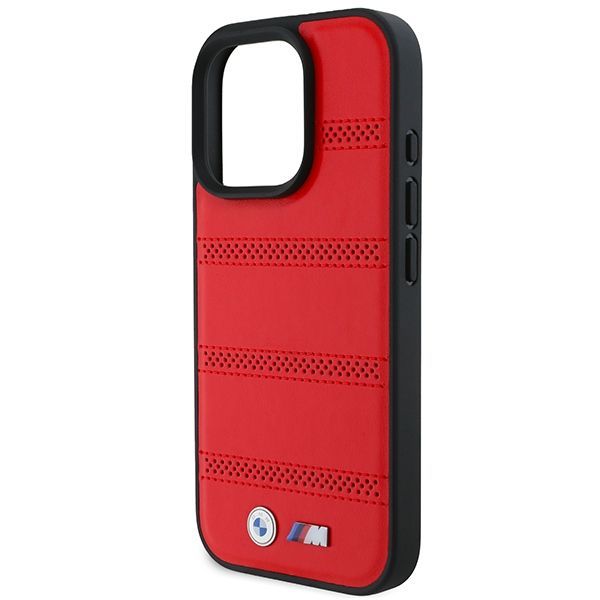 Muu telefoni lisavarustus BMW BMW M Perforated And Stitched Line MagSafe case for iPhone 16 Pro - red