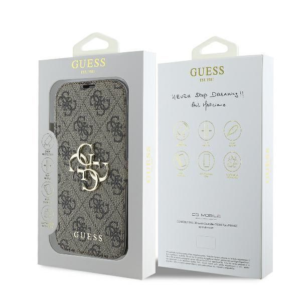 Muu telefoni lisavarustus Guess Guess 4G Metal Logo iPhone 16 Plus Case - Brown