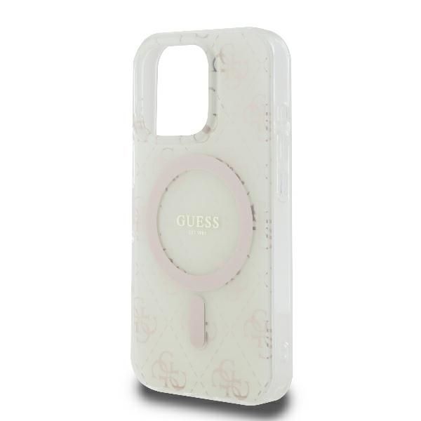 Muu telefoni lisavarustus Guess Guess IML 4G Background MagSafe iPhone 16 Pro Case - White