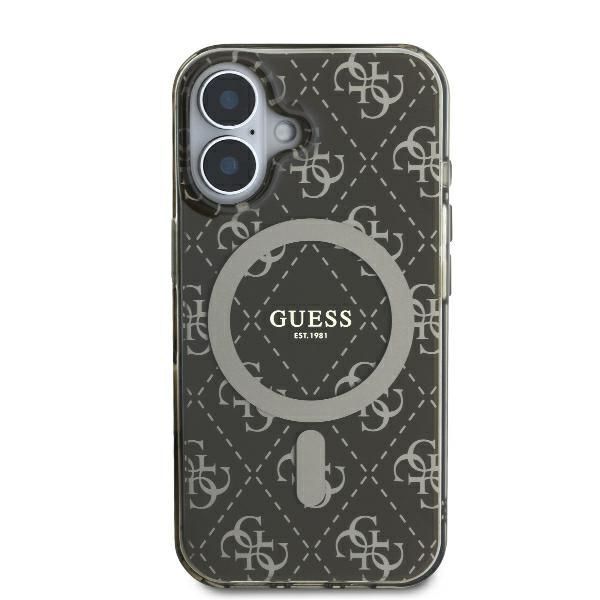 Muu telefoni lisavarustus Guess Guess IML 4G Background MagSafe iPhone 16 Plus Case - Brown