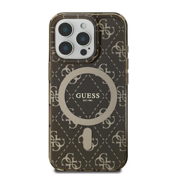 Muu telefoni lisavarustus Guess Guess IML 4G Background MagSafe Case for iPhone 16 Pro Max - Brown