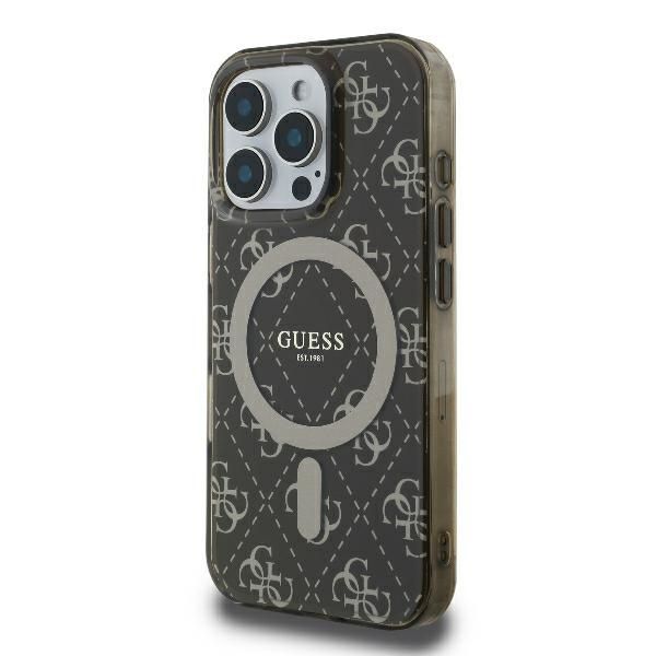 Muu telefoni lisavarustus Guess Guess IML 4G Background MagSafe Case for iPhone 16 Pro Max - Brown