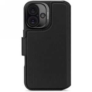 Kitas telefono priedas Decoded  Decoded Leather Detachable Wallet MagSafe Case with Wallet for iPhone 16 - Black 