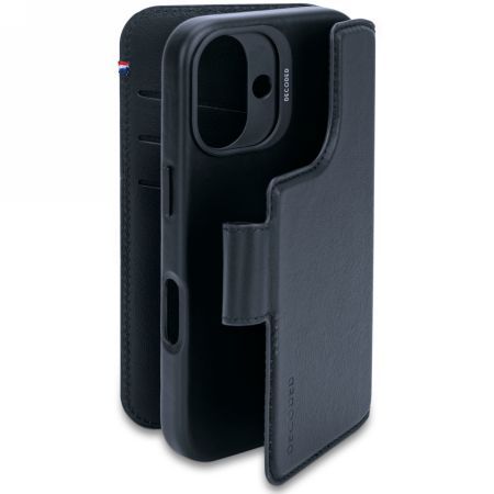 Other Phone Accessory Decoded Decoded Leather Detachable Wallet MagSafe Case with Wallet for iPhone 16 - Blue