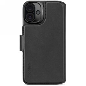Kitas telefono priedas Decoded  Decoded Leather Detachable Wallet MagSafe Case with Wallet for iPhone 16 Plus - Black 