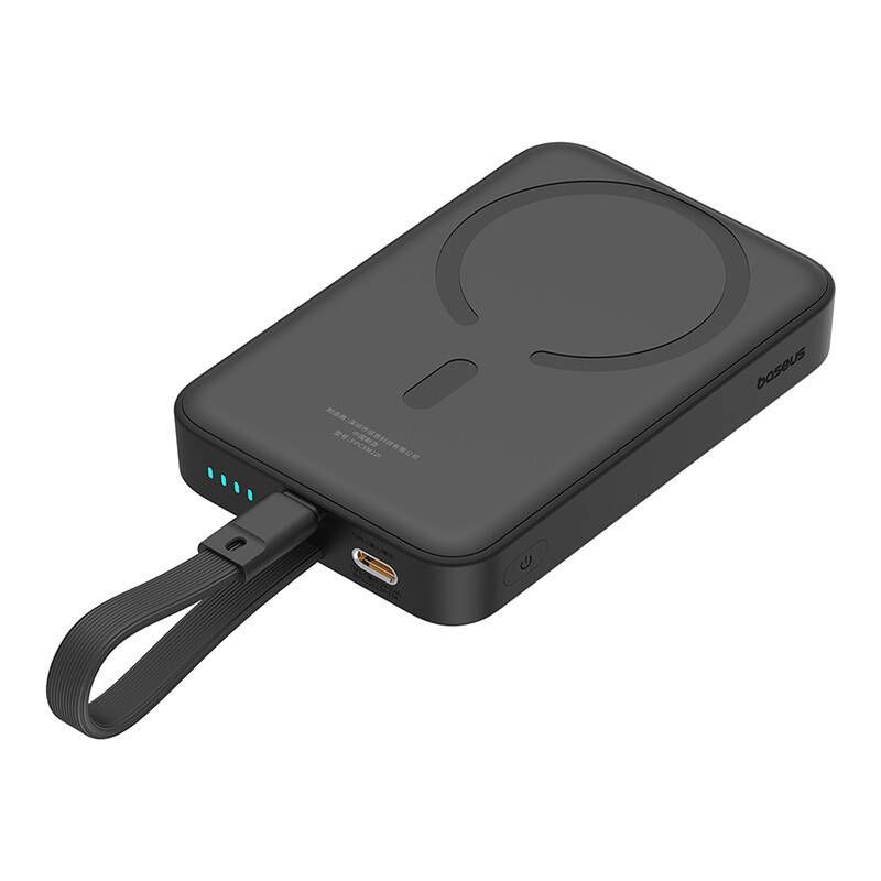 Väline aku Baseus Powerbank Baseus Magnetic Mini 10000mAh, Lightning 20W MagSafe (black)