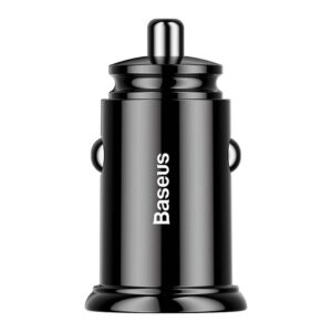 Auto charger Baseus  Baseus Circular 2xUSB QC3.0 5A 30W car charger (black) 