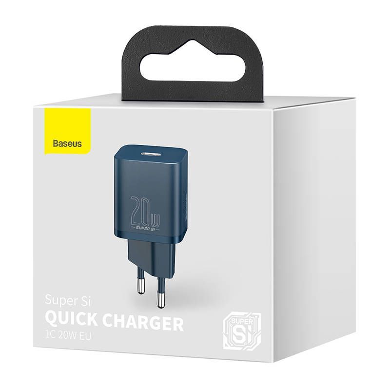 Adapteris Baseus Baseus Super Si Quick Charger 1C 20W (Blue)