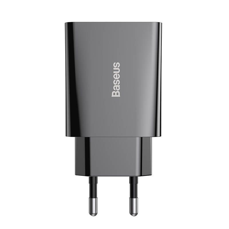 Adapter Baseus Baseus Speed Mini Quick Charger, USB-C, PD, 3A, 20W (black)