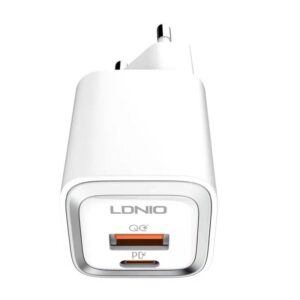 Adaptrid LDNIO  Wall charger LDNIO A2318M USB, USB-C + USB-C - Lightning Cable 