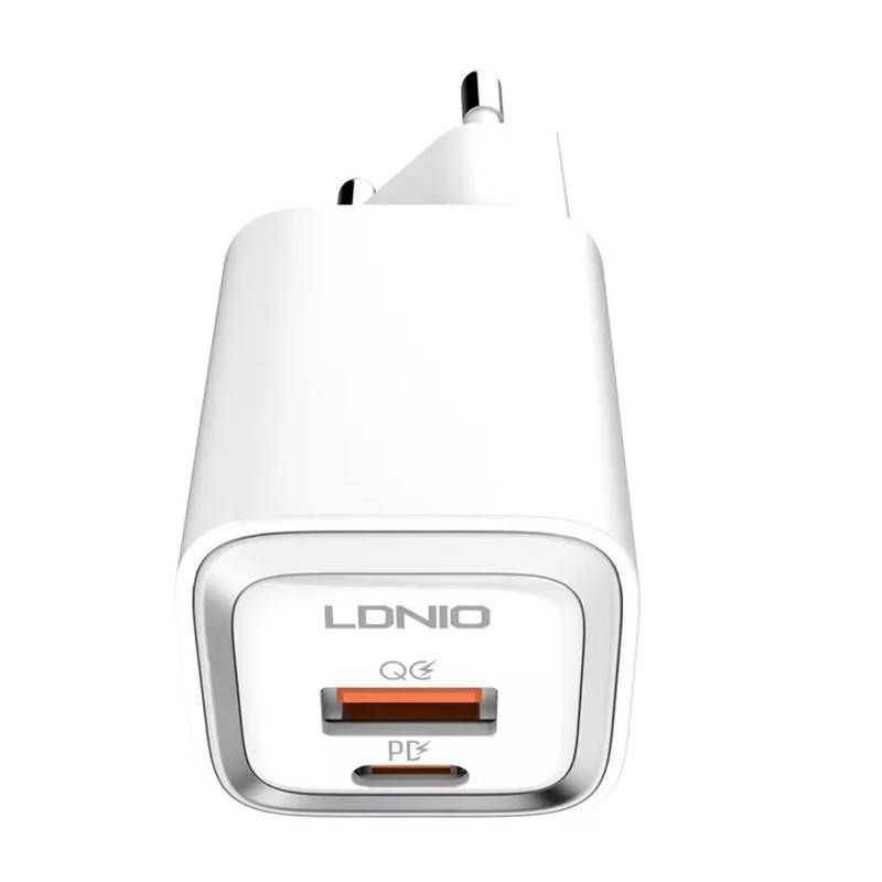 Adapter LDNIO Wall charger LDNIO A2318M USB, USB-C + USB-C - Lightning Cable
