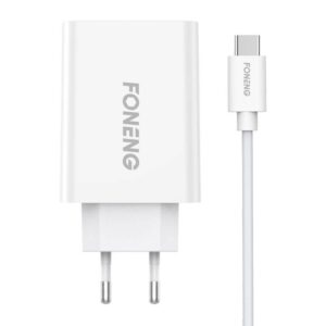 Adapter Foneng  Fast charger Foneng 1x USB EU43+ USB Type C cable 