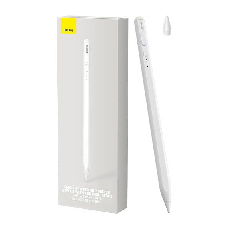 Puutepliiats Baseus Smooth Writing Stylus with LED Indicators (Active) White