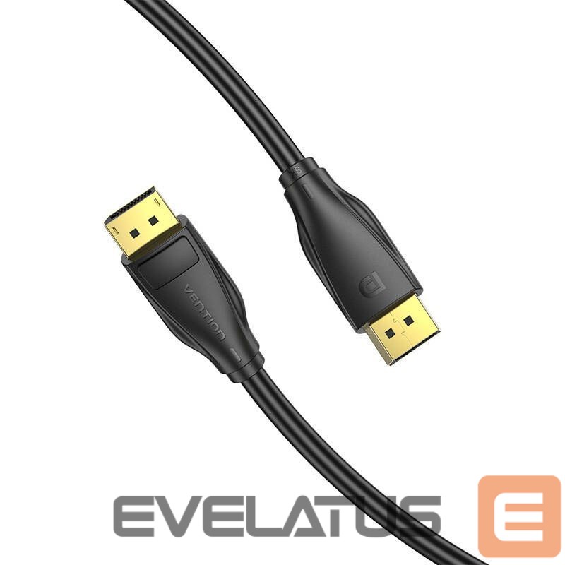 Üleminek Vention DisplayPorDisplayPort 1.4 Cable Vention HCCBI 3m, 8K 60Hz/ 4K 120Hz (black)t Cable 3m Vention HCCBI (Black)