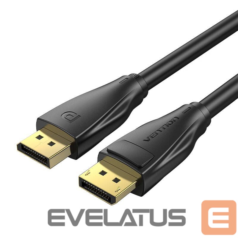 Üleminek Vention DisplayPorDisplayPort 1.4 Cable Vention HCCBI 3m, 8K 60Hz/ 4K 120Hz (black)t Cable 3m Vention HCCBI (Black)