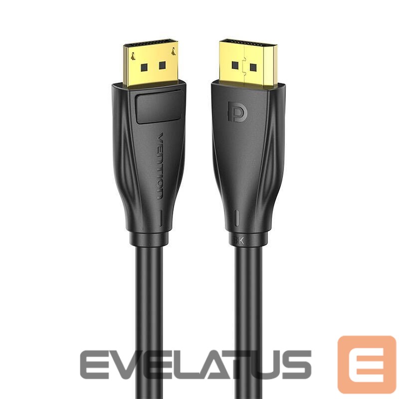 Üleminek Vention DisplayPorDisplayPort 1.4 Cable Vention HCCBI 3m, 8K 60Hz/ 4K 120Hz (black)t Cable 3m Vention HCCBI (Black)