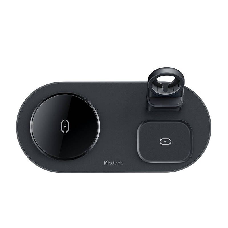 Autolaadijad Mcdodo Wireless Charger Mcdodo CH-7061 3 in 1 15W (mobile/TWS/Apple watch) (black)
