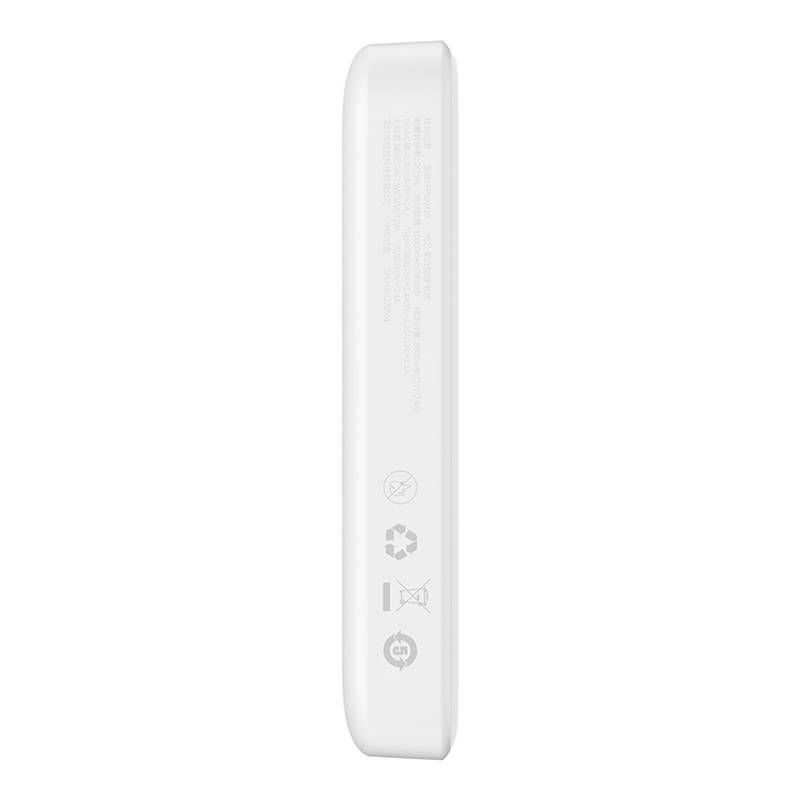 Väline aku Baseus Powerbank Baseus Magnetic, 10000mAh, USB-C 20W, MagSafe (white)