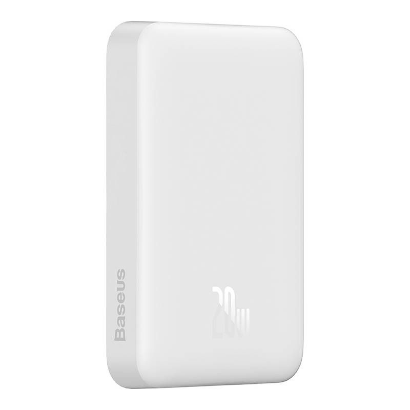Väline aku Baseus Powerbank Baseus Magnetic, 10000mAh, USB-C 20W, MagSafe (white)