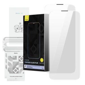 Protective glass Baseus  Tempered Glass Baseus Corning for iPhone 14 Pro with built-in dust filter 