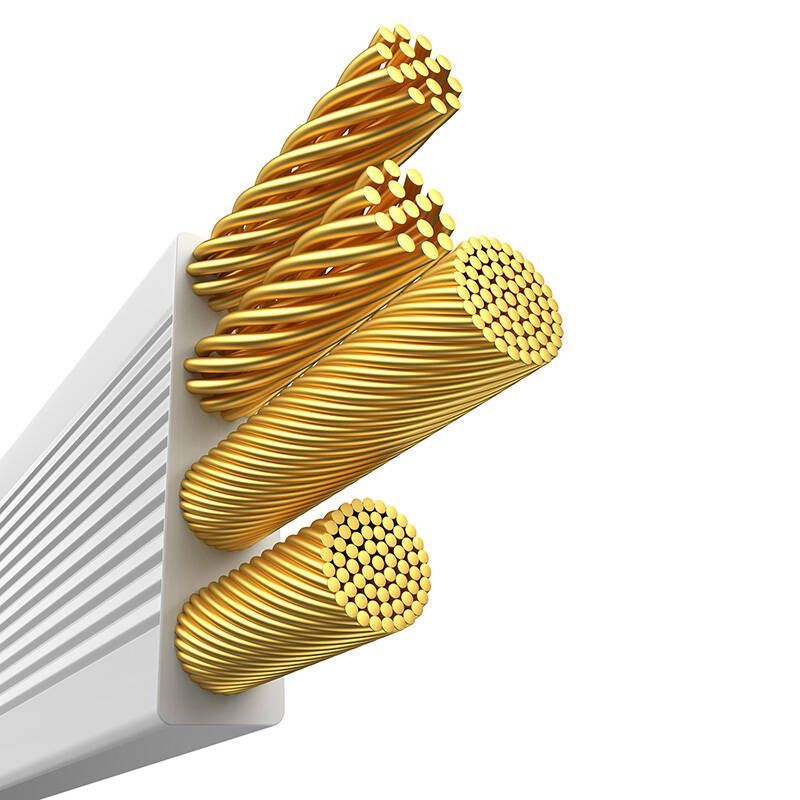 Cable Baseus Fast Charging Cable 3in1 Baseus Free2Draw, USB to micro USB+USB-C+Lightning, 3.5A, 1.1m (white)