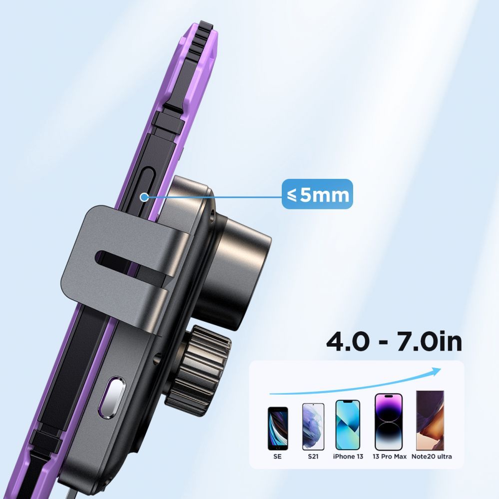 Adaptrid Joyroom Joyroom JR-ZS219 electric dashboard mount with 15W inductive charger - black