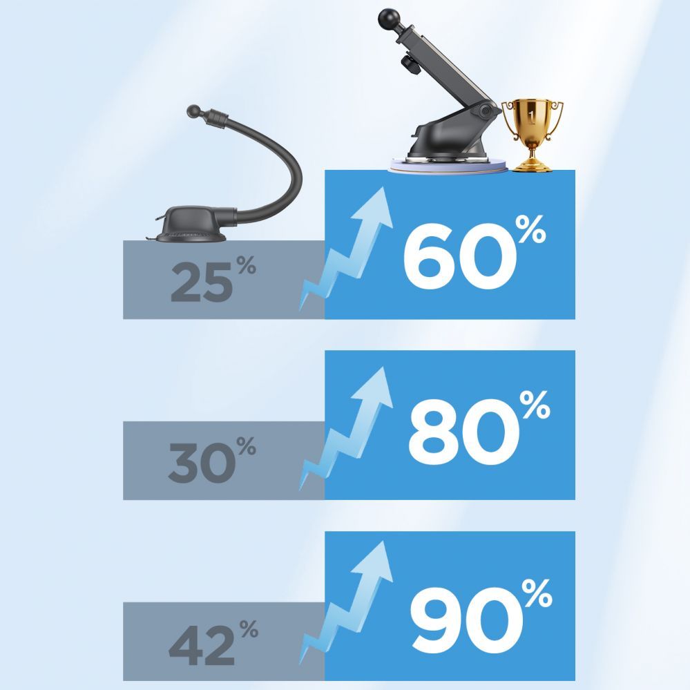 Adaptrid Joyroom Joyroom JR-ZS219 electric dashboard mount with 15W inductive charger - black