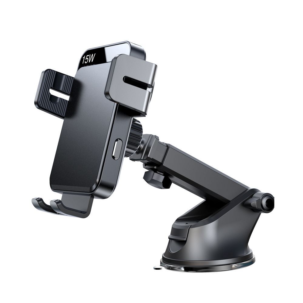 Adaptrid Joyroom Joyroom JR-ZS219 electric dashboard mount with 15W inductive charger - black