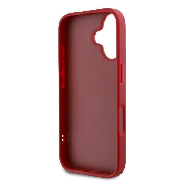 Cits mobilo telefonu aksesuārs Karl Lagerfeld Karl Lagerfeld Diagonal Quilted Script iPhone 16 Case - Red