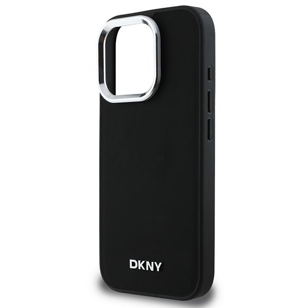 Muu telefoni lisavarustus DKNY DKNY Plain Silver Logo MagSafe iPhone 16 Pro Case - Black