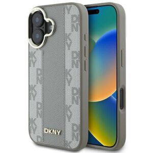 Cits mobilo telefonu aksesuārs DKNY  DKNY Checkered Pattern Magsafe iPhone 16 Case - Beige 