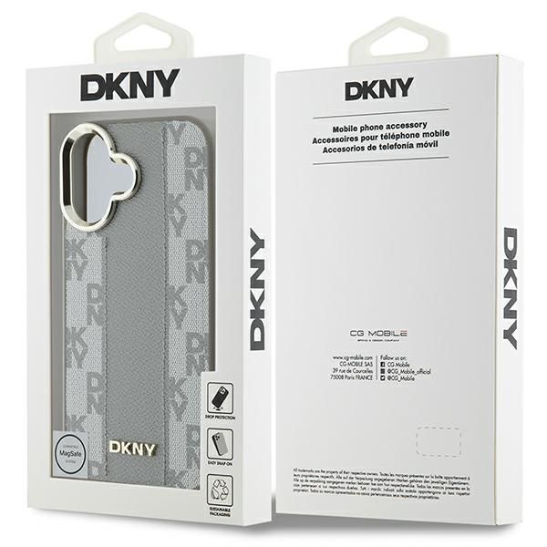 Cits mobilo telefonu aksesuārs DKNY DKNY Checkered Pattern Magsafe iPhone 16 Case - Beige