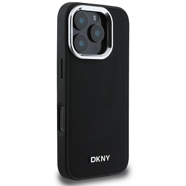Muu telefoni lisavarustus DKNY DKNY Plain Silver Logo MagSafe iPhone 16 Pro Max Case - Black