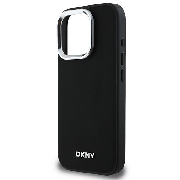 Muu telefoni lisavarustus DKNY DKNY Plain Silver Logo MagSafe iPhone 16 Pro Max Case - Black