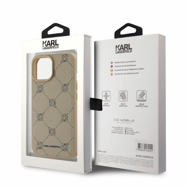 Other Phone Accessory Karl Lagerfeld Karl Lagerfeld Magsafe Karl Head iPhone 15 Case - Beige