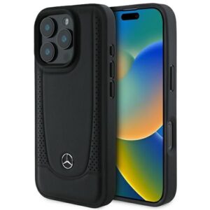 Other Phone Accessory Mercedes-Benz  Mercedes Leather Urban iPhone 16 Pro Case - Black 