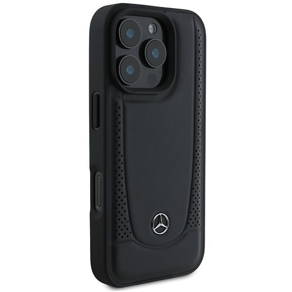 Other Phone Accessory Mercedes-Benz Mercedes Leather Urban iPhone 16 Pro Case - Black