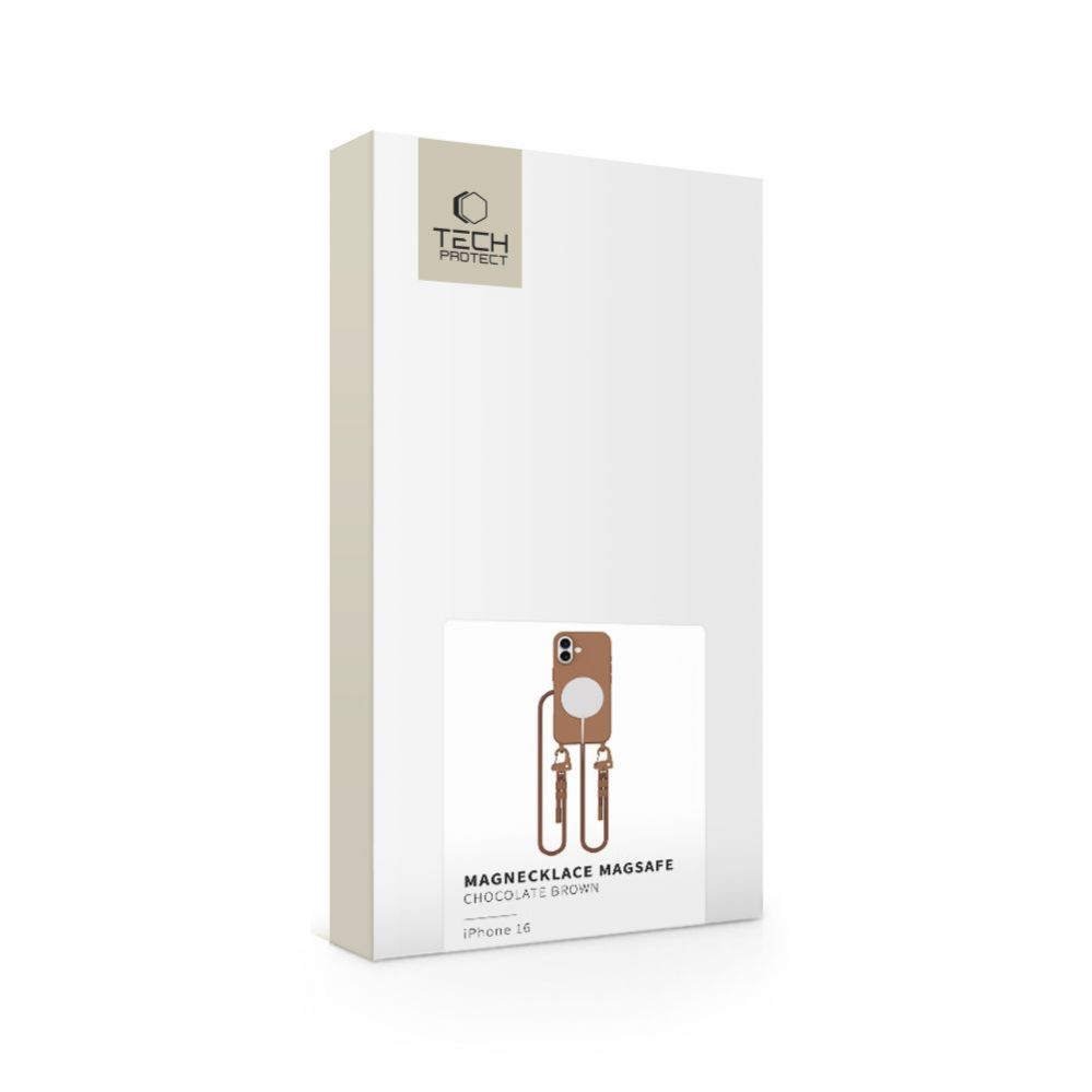 Muu telefoni lisavarustus Tech-Protect Tech-Protect MagNecklace MagSafe case with lanyard for iPhone 16 - brown