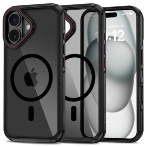 Kitas telefono priedas Tech-Protect  Tech-Protect MagHybrid MagSafe iPhone 16 Case - Black 
