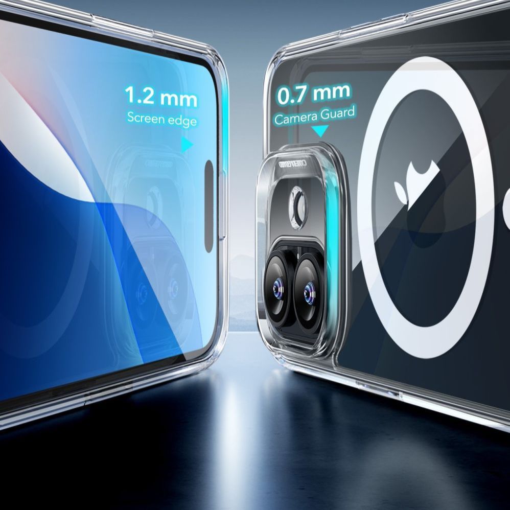 Muu telefoni lisavarustus ESR ESR Classic Hybrid Halolock MagSafe Case + Tempered Glass for iPhone 16 - Clear