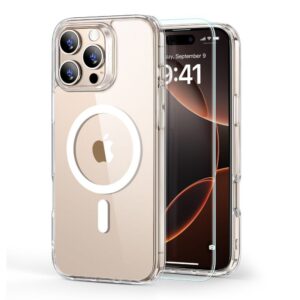Muu telefoni lisavarustus ESR  ESR Classic Hybrid Halolock MagSafe Case + Tempered Glass for iPhone 16 Pro Max - Clear 