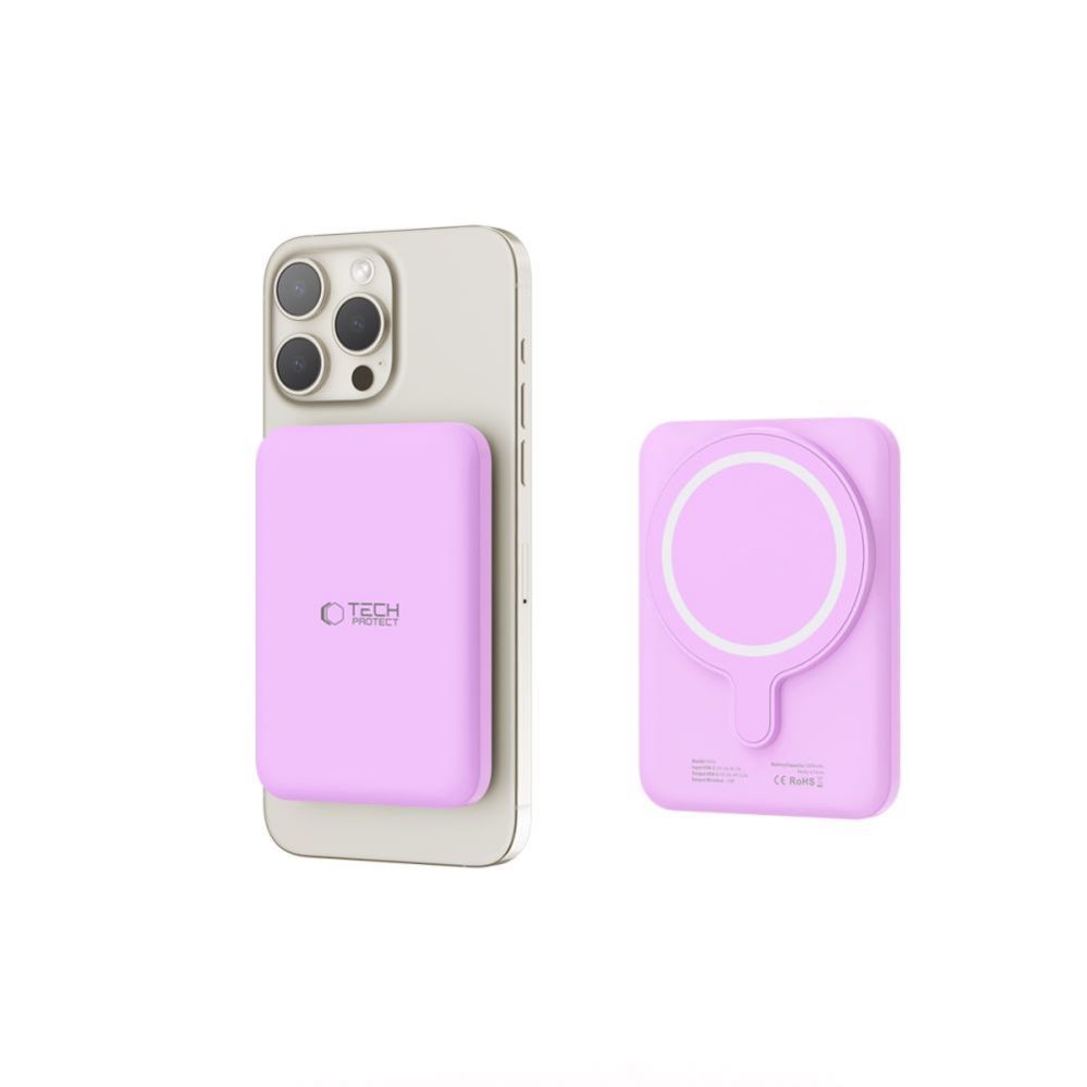 Other Phone Accessory Tech-Protect Tech-Protect LifeMag MagSafe PB10 5000mAh Power Bank - Pink