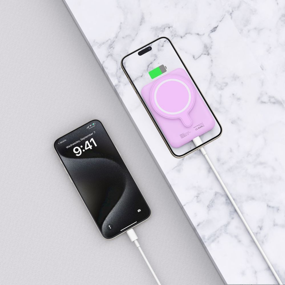 Other Phone Accessory Tech-Protect Tech-Protect LifeMag MagSafe PB10 5000mAh Power Bank - Pink