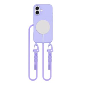 Cits mobilo telefonu aksesuārs Tech-Protect  Tech-Protect MagNecklace MagSafe Case with Lanyard for iPhone 16 - Purple 