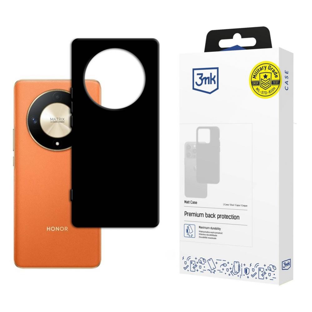 Back panel cover 3MK - 3mk Matt Case for Honor Magic6 Lite 5G - Black